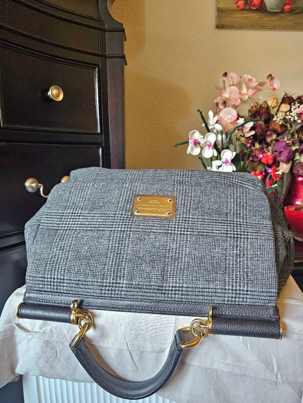 Dolce & Gabbana Woven Raffia Handbag (RARE)